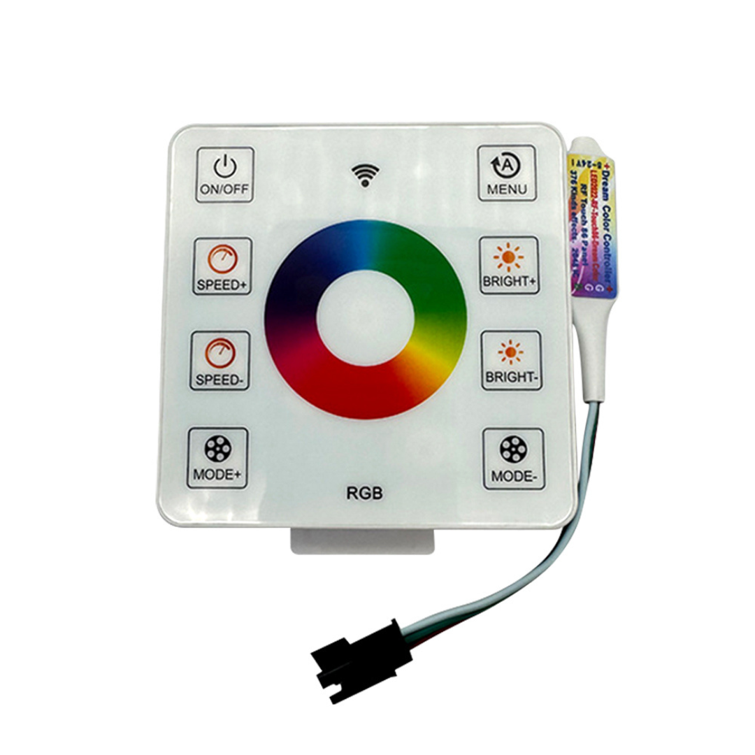 8 Keys Dream Color RGBIC LED Pixel Controller with Touch Panel