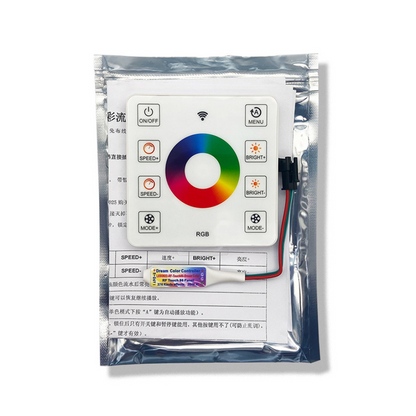 8 Keys Dream Color RGBIC LED Pixel Controller with Touch Panel