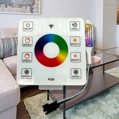8 Keys Dream Color RGBIC LED Pixel Controller with Touch Panel