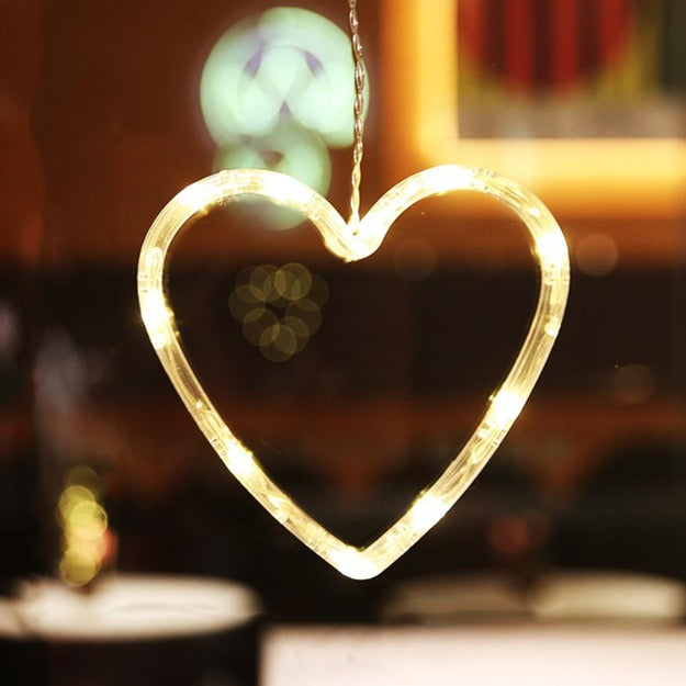 Hanging Heart Ornament Decorative Lights | Warm White