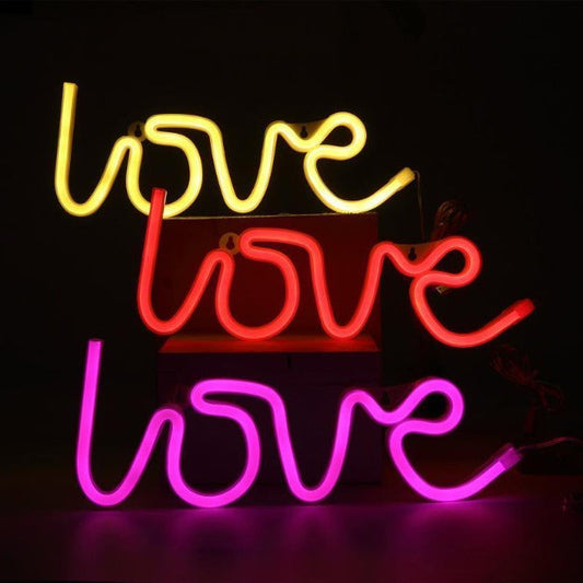 Love Neon Sign Light | Battery & USB Operated