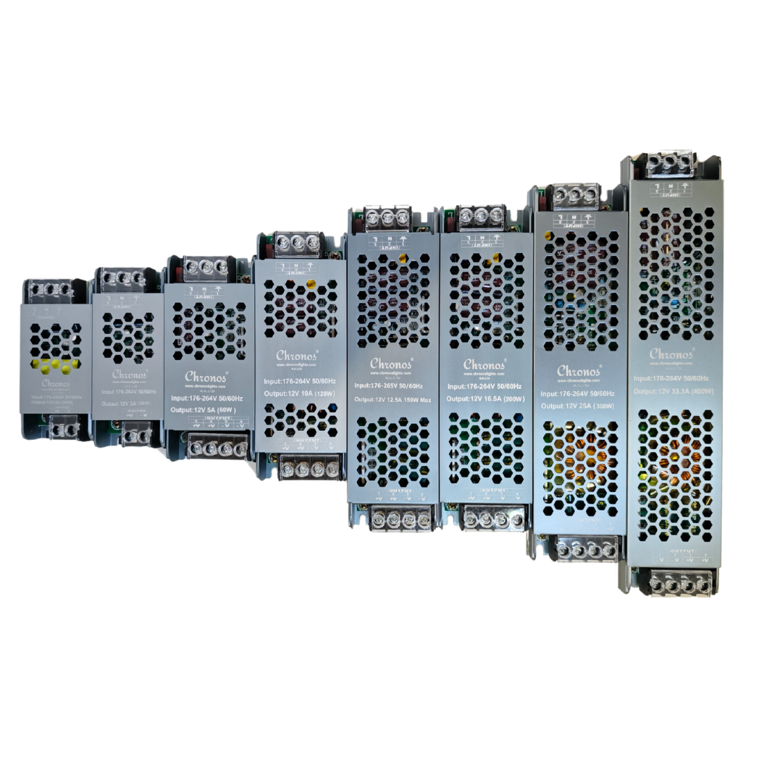 12V Slim SMPS LED Drivers for Strip Lights
