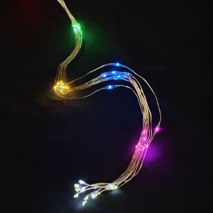 Copper Wire Fairy LED Lights with Waterfall Effect | Battery Operated | 8 Function Remote Control | Multi LED