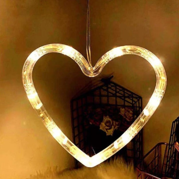 Hanging Heart Ornament Decorative Lights | Warm White
