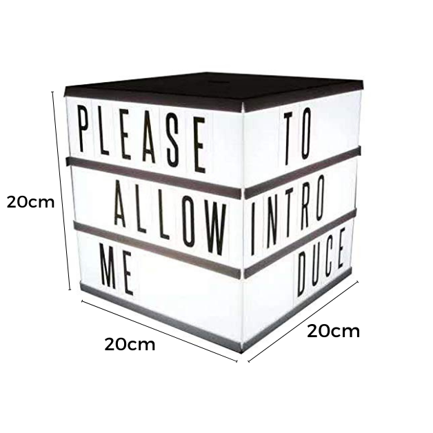 Cinematic Light Box - 4 Sided Revolving Light Box