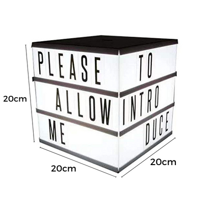 Cinematic Light Box - 4 Sided Revolving Light Box