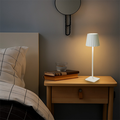 Pleat Portable Cordless LED Table Lamp