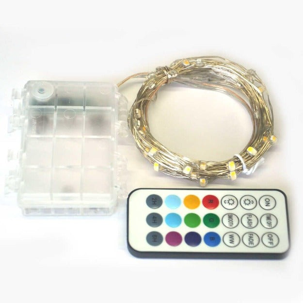 Copper Wire Fairy LED String Lights - 10 Color Changing RGB