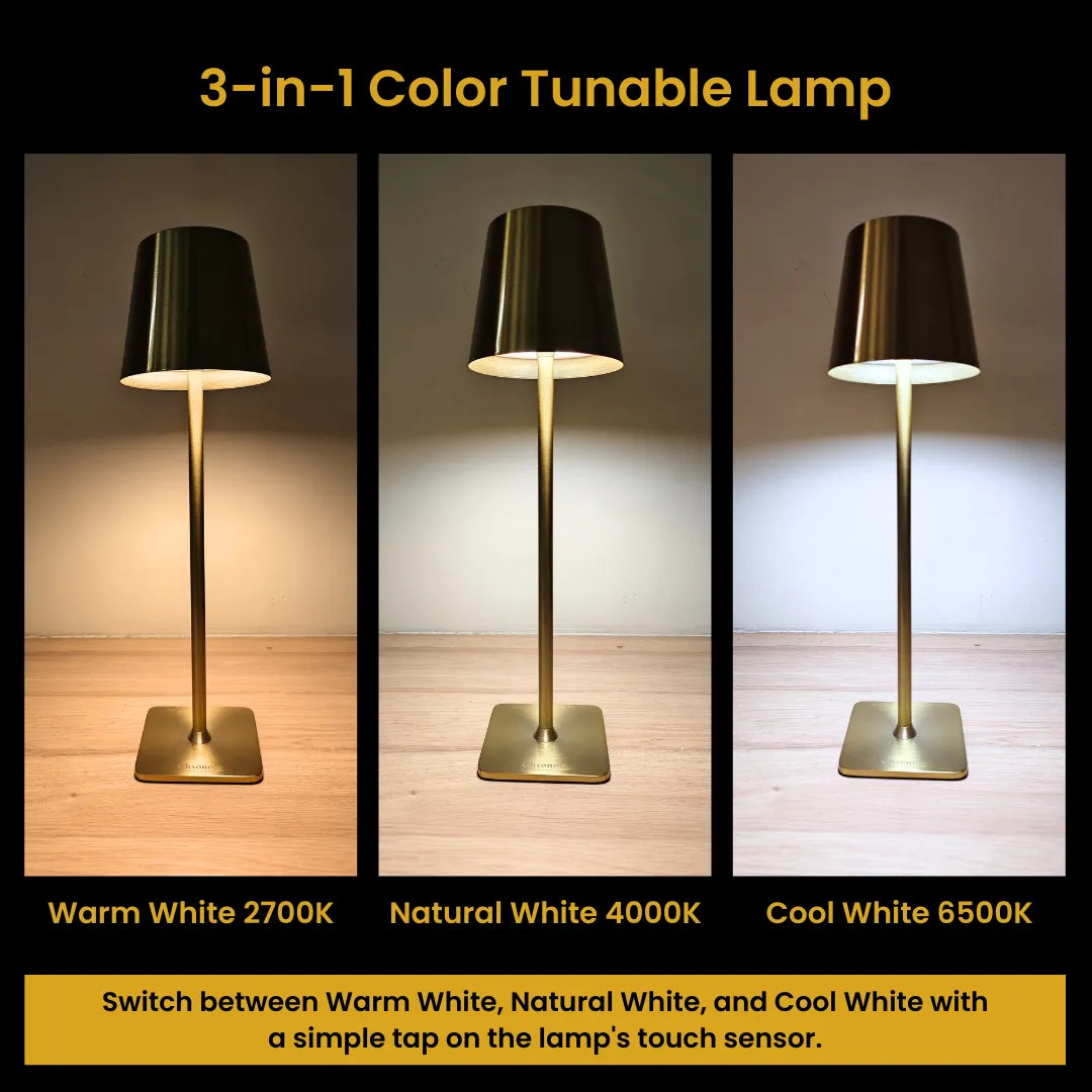 Conic Portable Cordless LED Table Lamp