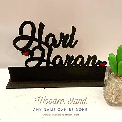 Couple/Single name table stand