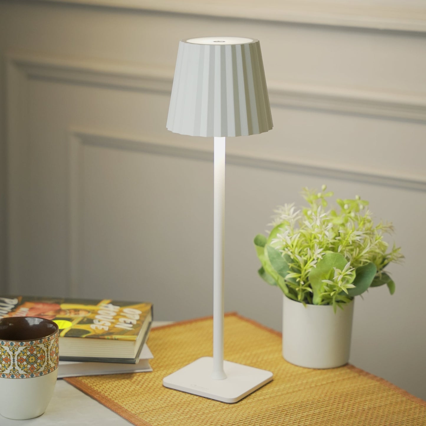 Pleat Portable Cordless LED Table Lamp