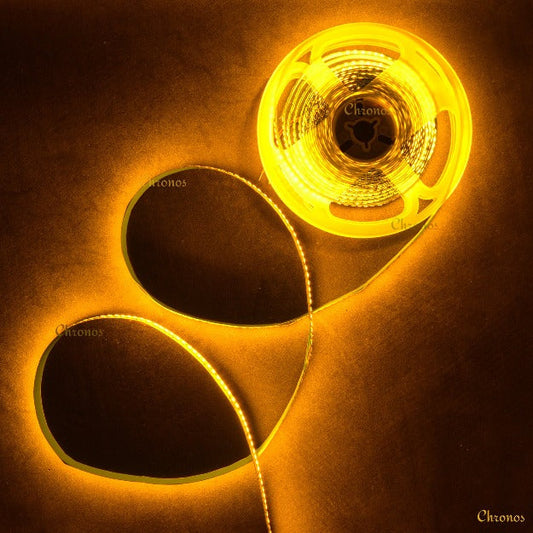 240 LED Strip Lights - Amber Yellow - 5m - 12V - 2835 SMD LED