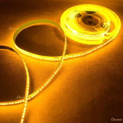 240 LED Strip Lights - Amber Yellow - 5m - 12V - 2835 SMD LED