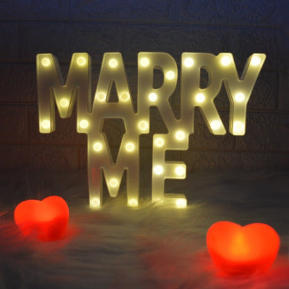 Marry Me Marquee Letter Lights - Alphabet | 10" / 25cm Height