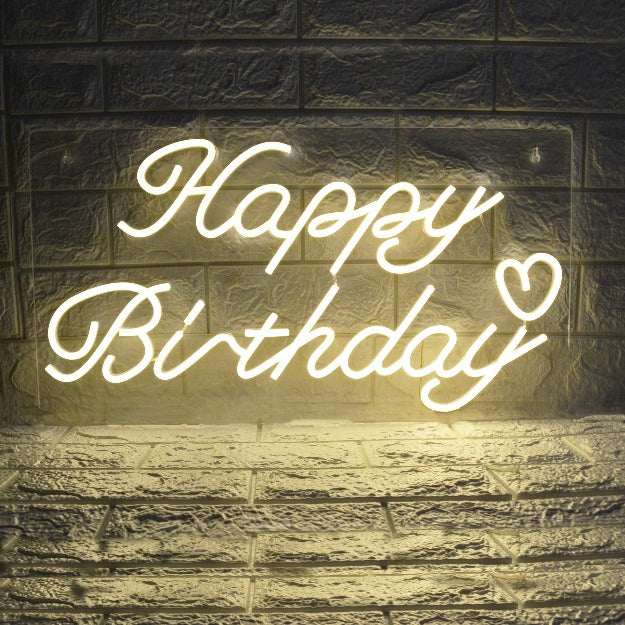 Happy Birthday Neon Sign Light | USB Operated