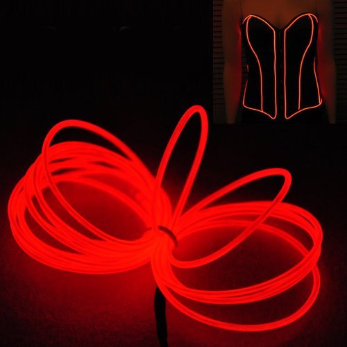 Neon Electroluminescent EL Wire Lights | 2AA Battery Operated