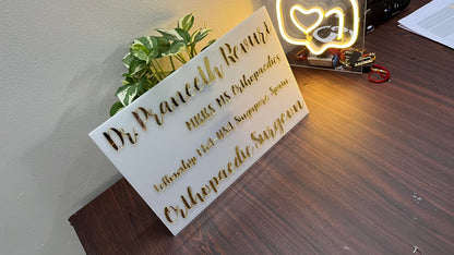 Office Name plate