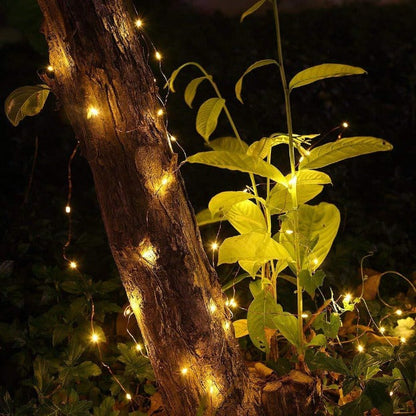 Copper Wire Fairy LED String Lights - 3xAA + Micro USB Powered | 8 Function Remote Control