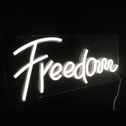 Freedom Neon Sign Light Wall Hanging | USB Operated