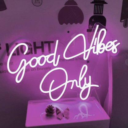 Good Vibes Only Neon Sign Light