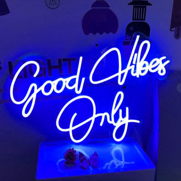 Good Vibes Only Neon Sign Light