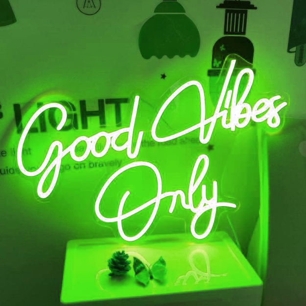 Good Vibes Only Neon Sign Light