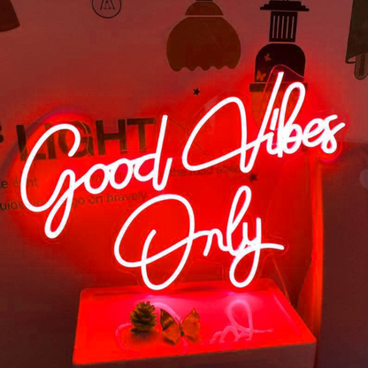 Good Vibes Only Neon Sign Light