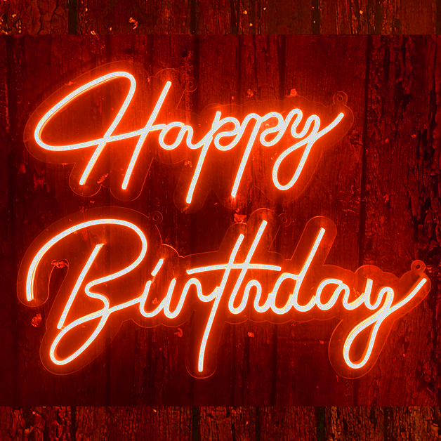 Happy Birthday Neon Sign Light