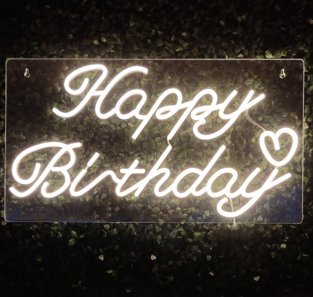Happy Birthday Neon Sign Light | USB Operated