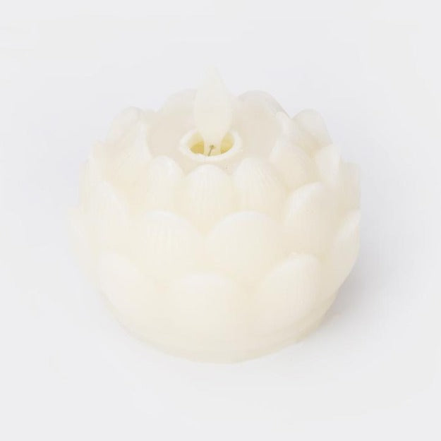 Lotus LED Moving Wick Candle | Warm White | Pack of 6