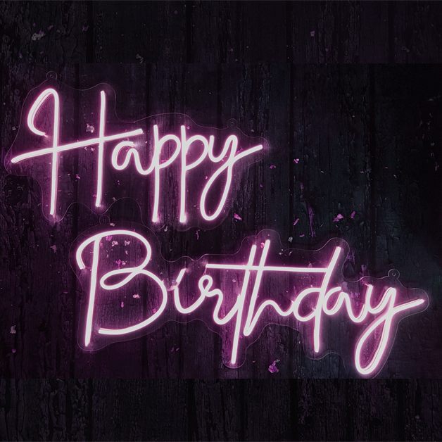 Happy Birthday Neon Sign Light