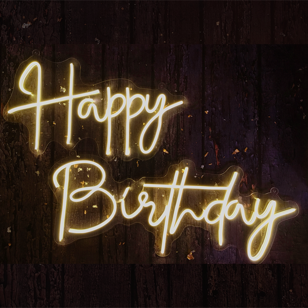 Happy Birthday Neon Sign Light