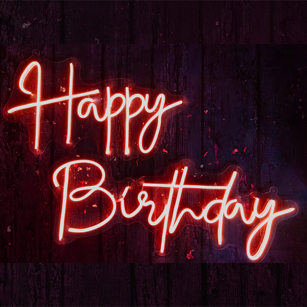Happy Birthday Neon Sign Light