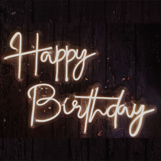 Happy Birthday Neon Sign Light
