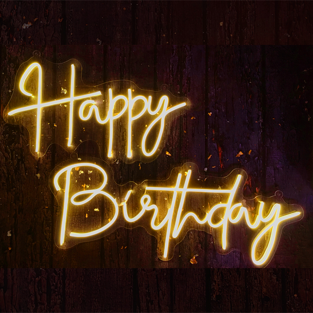 Happy Birthday Neon Sign Light
