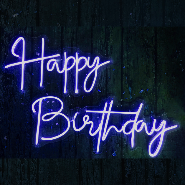 Happy Birthday Neon Sign Light