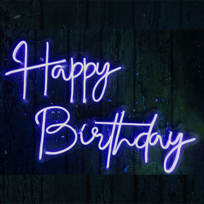 Happy Birthday Neon Sign Light