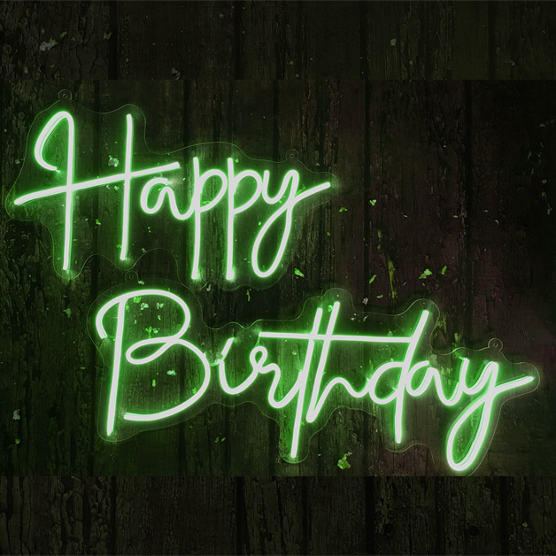 Happy Birthday Neon Sign Light