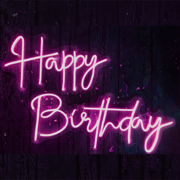 Happy Birthday Neon Sign Light