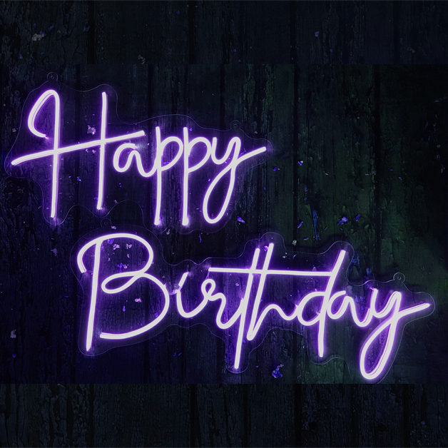 Happy Birthday Neon Sign Light