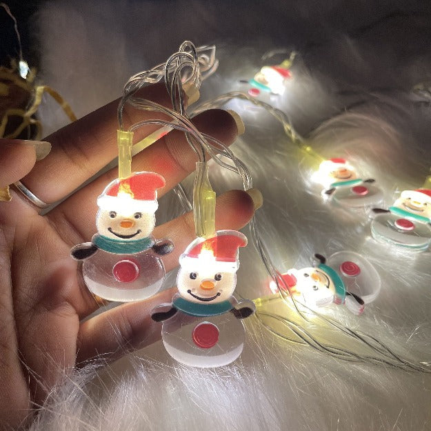 Snowman String Lights | Warm White