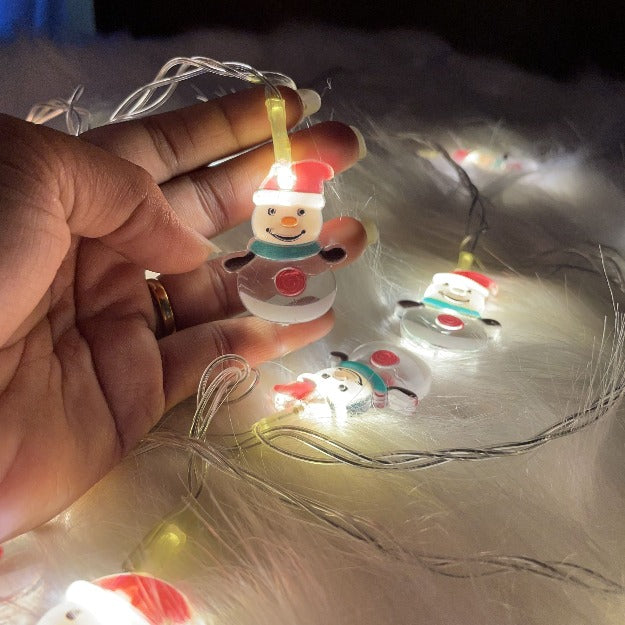 Snowman String Lights | Warm White