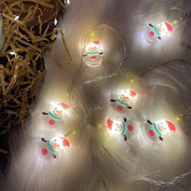 Snowman String Lights | Warm White