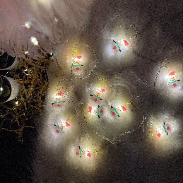 Snowman String Lights | Warm White