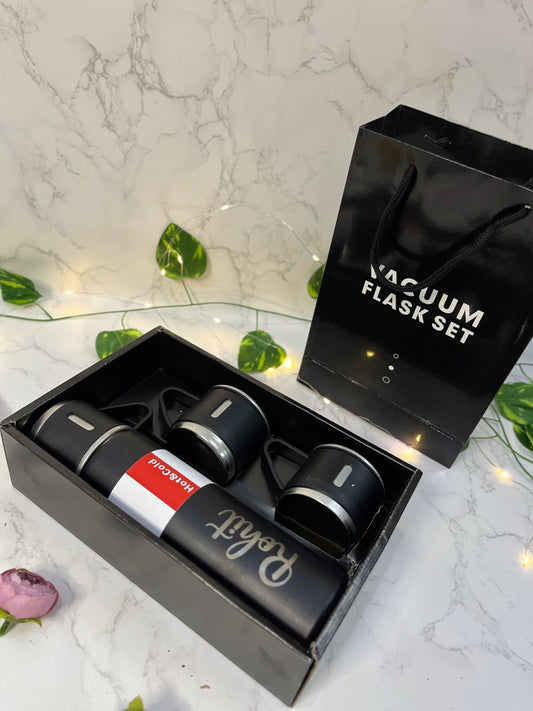 Vacuum flask + mug set