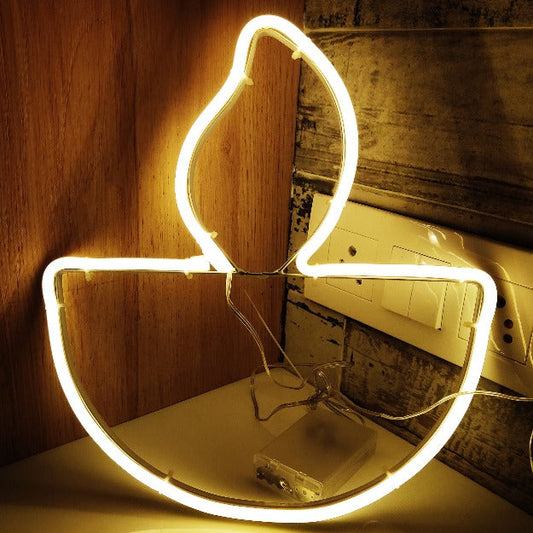 Diya (Warm White) Neon Sign Light | Battery & USB Operated