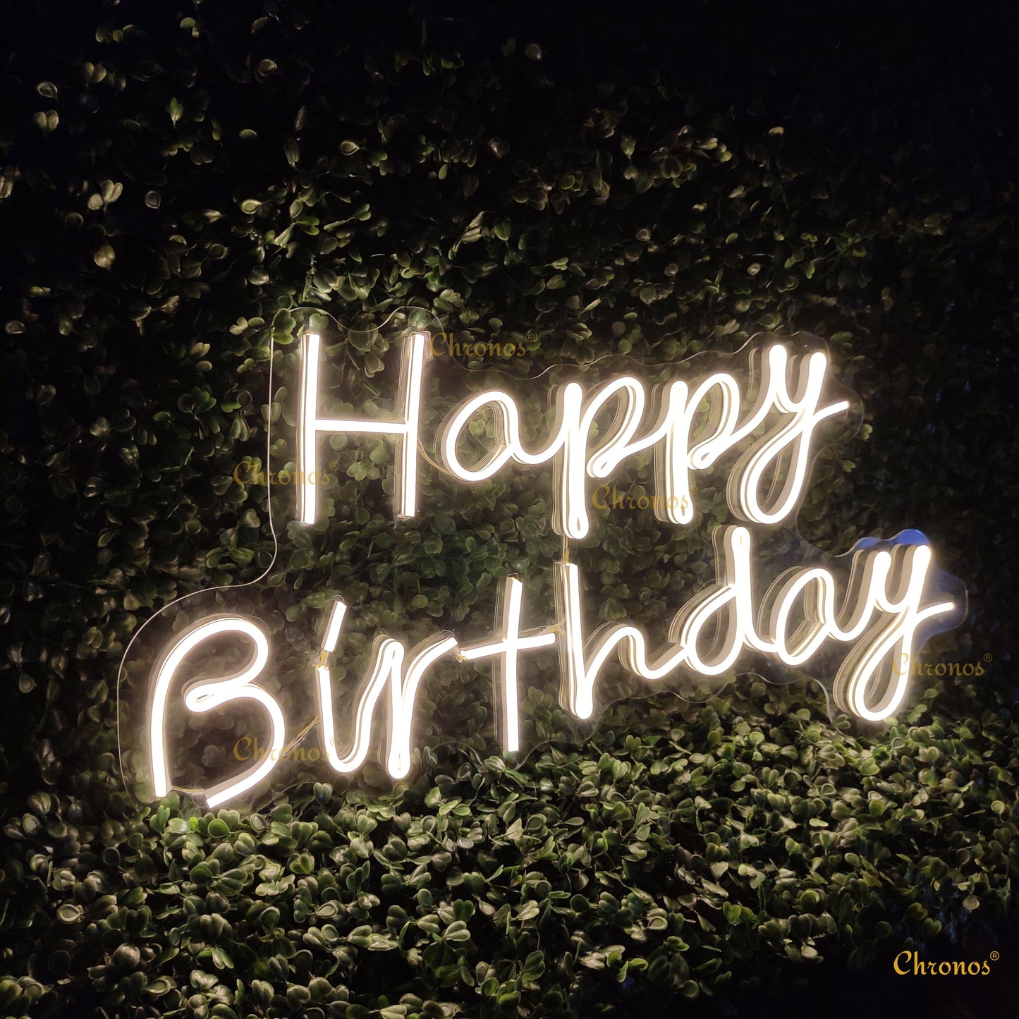 Mini Happy Birthday Neon Sign Light | 12" x 24"