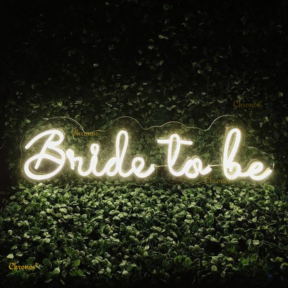 Bride To Be Neon Sign Light