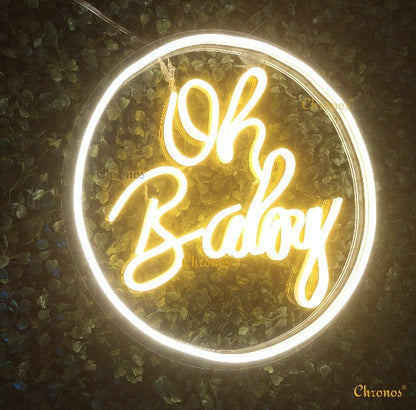 Mini Oh Baby Neon Sign Light