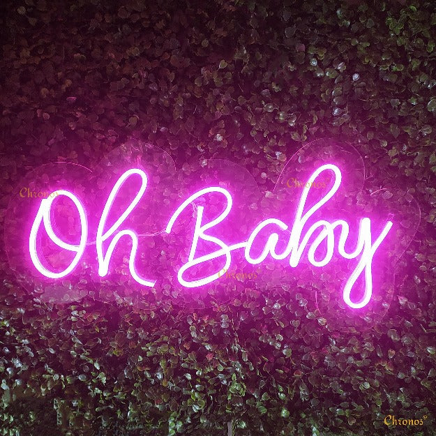 Mini Oh Baby Neon Sign Light